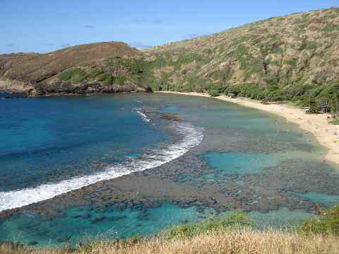 View of Hanauma Bay from trail